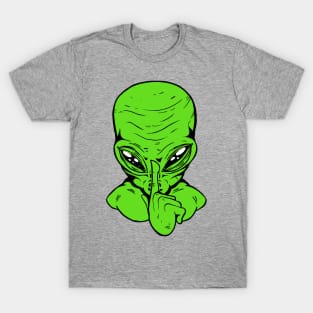 Alien Silent Conspiracy Theory T-Shirt